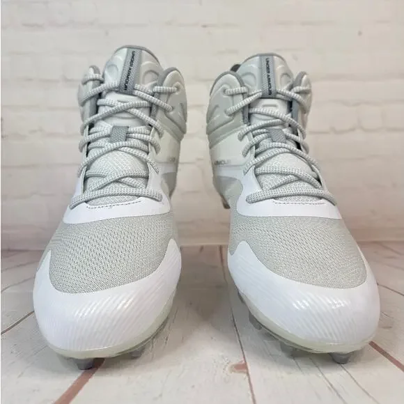 Under Armour Command MC Mid White Lacrosse Cleats Mens Size 13 (3025639-100) - Picture 5 of 10